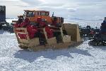 Snowmobile in Antarctica with 'people carrier'