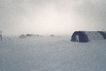 Patriot Hills camp, windy day