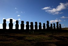 Easter Island Moai, standing