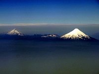 Aerial view of South Chile mountains