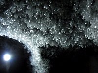 Ice crystals in freezer