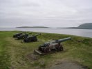 Cannons at old Danish fort on Faroe Islands