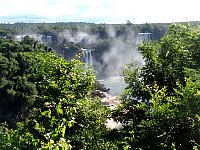 Iguazu falls late afternoon