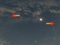Stars visible during eclipse