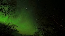 Northern lights at Saltoluokta