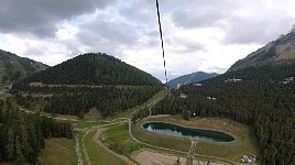 Second zipline at La Colmiane