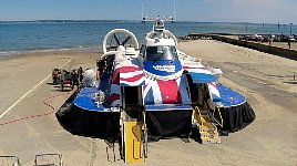 Hovercraft ready for loading