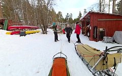 Going after the sled